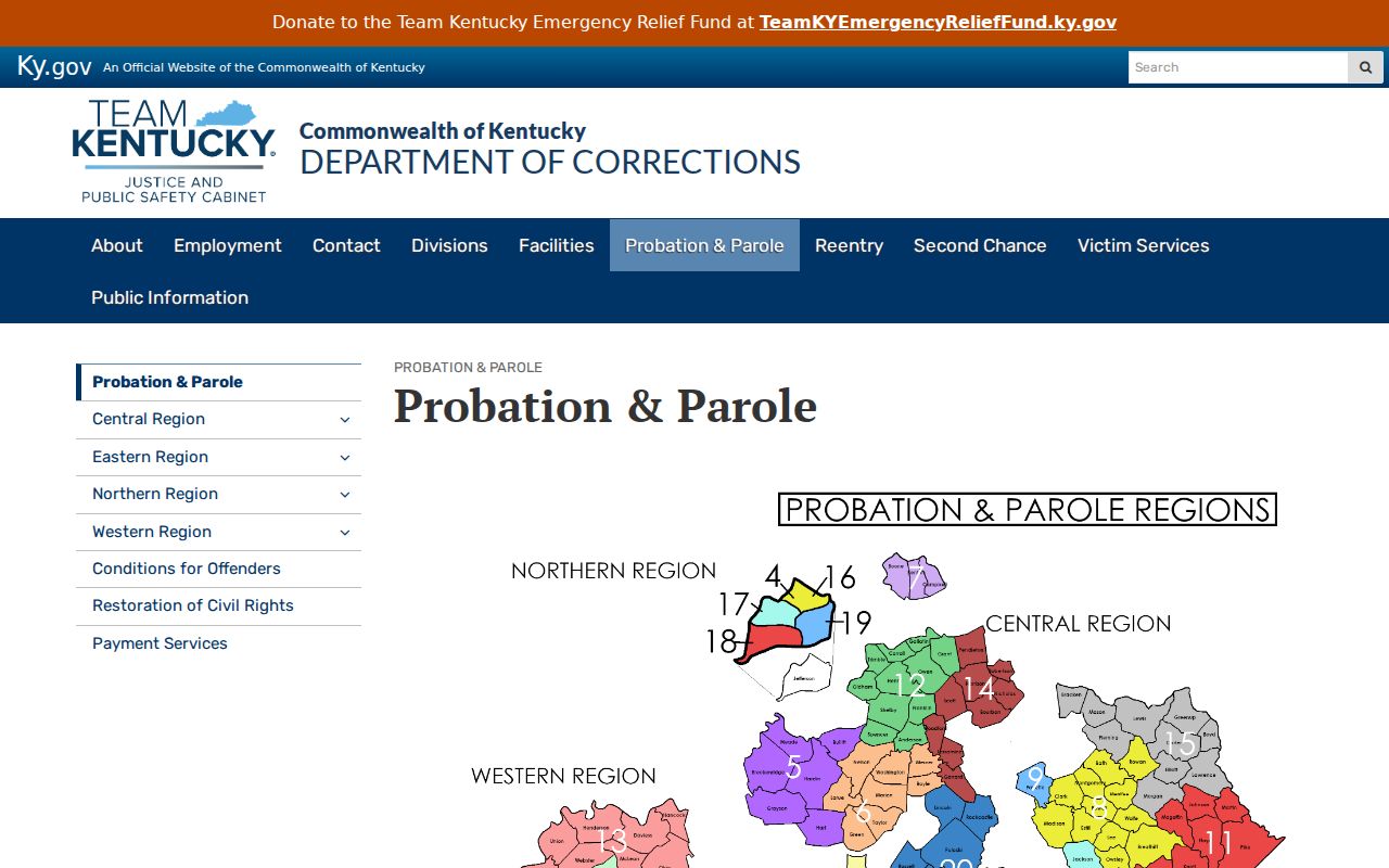 Woodford County criminal records and Kentucky probation supervision